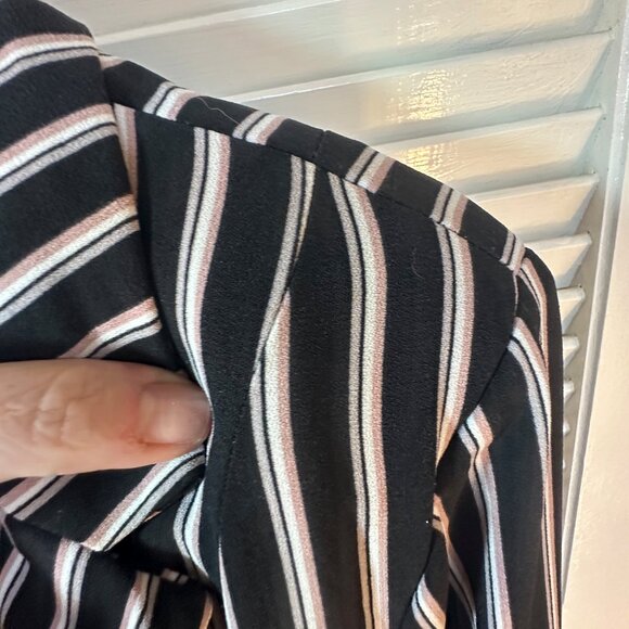 Torrid Black Pinstripe Longline Single-Button Blazer – Women’s Size 1X - Picture 8 of 12